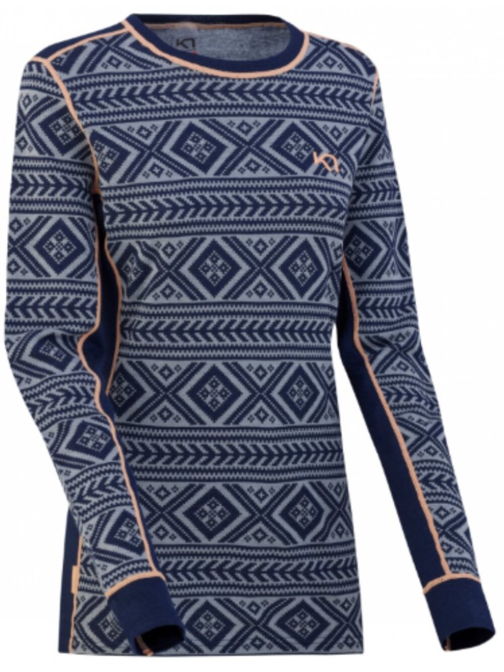 Kari Traa Floke Lune Long Sleeve Crewneck Base Layer Top - Small